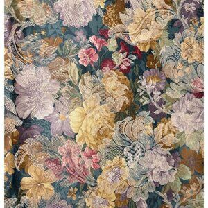 Floral Tapestry Fabric 1/2 yard x 56" Multi-Color Thick Material Upholstery & Dr